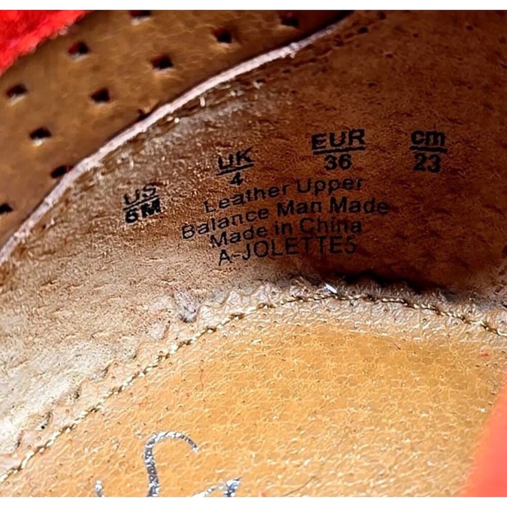 New Franco Sarto A-Jolette5 Perforated Suede Leather Flat Penny Loafers EU6 $125 - Picture 11 of 12